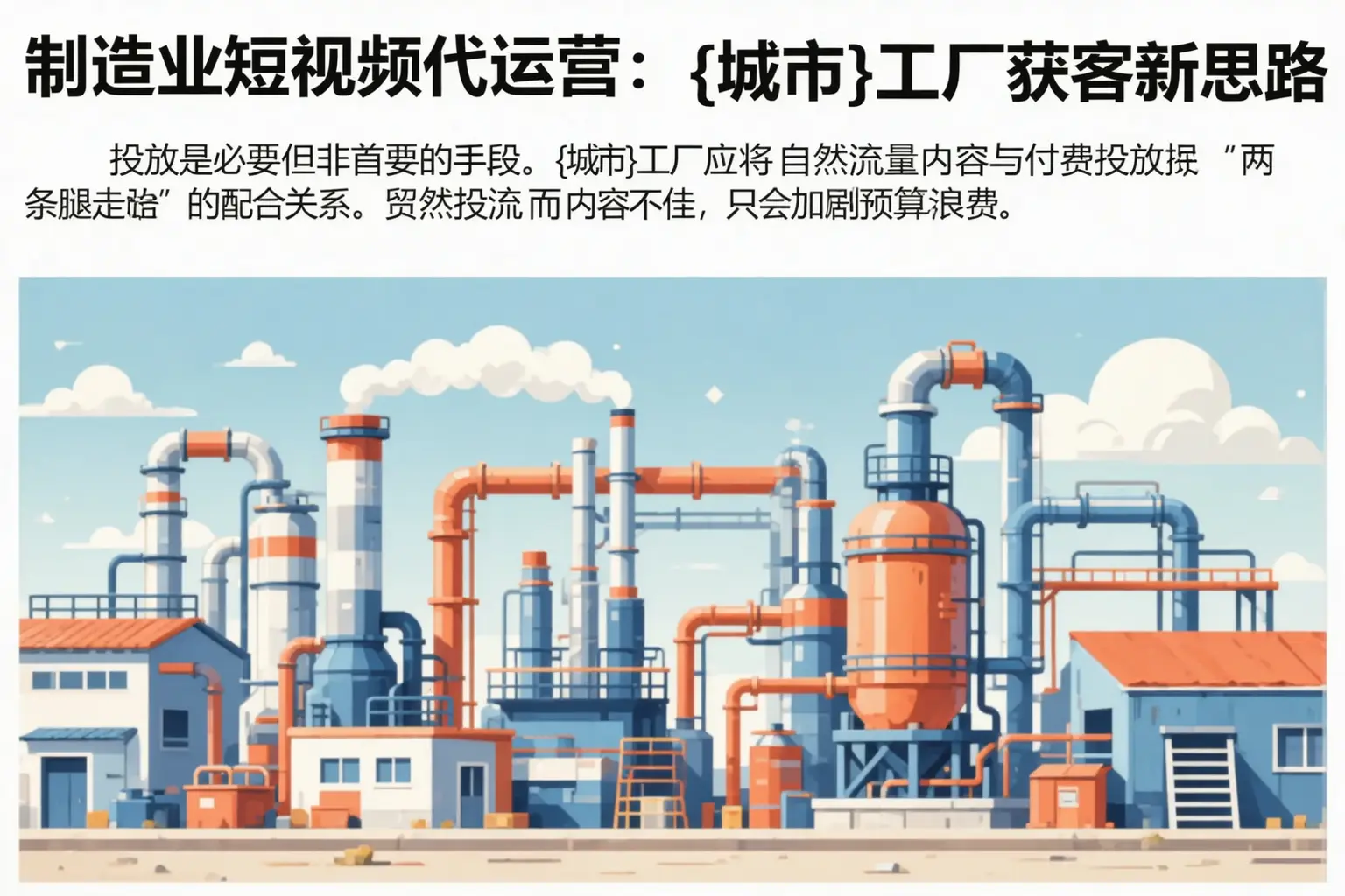 制造业短视频代运营：南漳工厂获客新思路